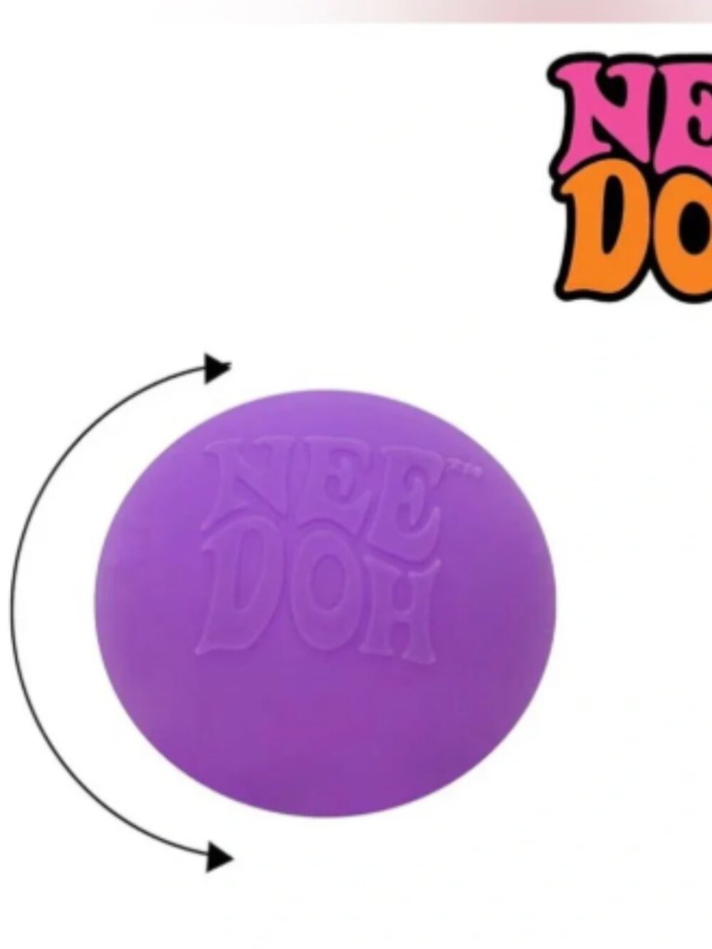 Schylling NeeDoh Original - The Groovy Glob - Sensory Fidget Toy - Purple - NWT